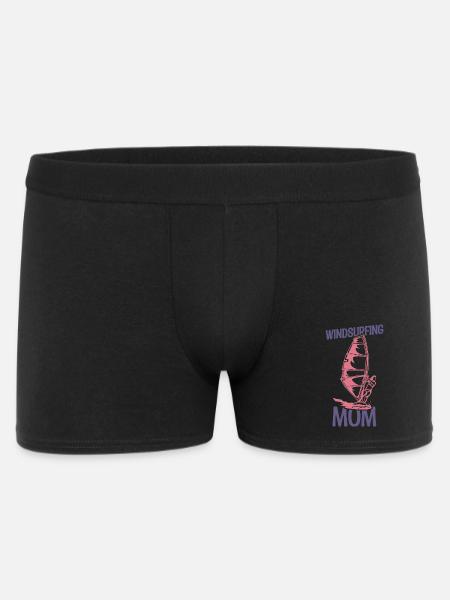 Windsurfing Mutter - Männer Boxer Shorts - Schwarz