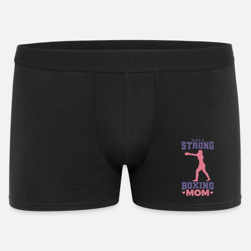 Juste une maman boxeuse forte - Boxer Homme - noir
