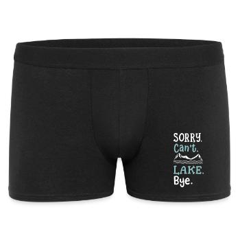 See Natur Seeliebhaber - Männer Boxer Shorts - Schwarz - Vorne