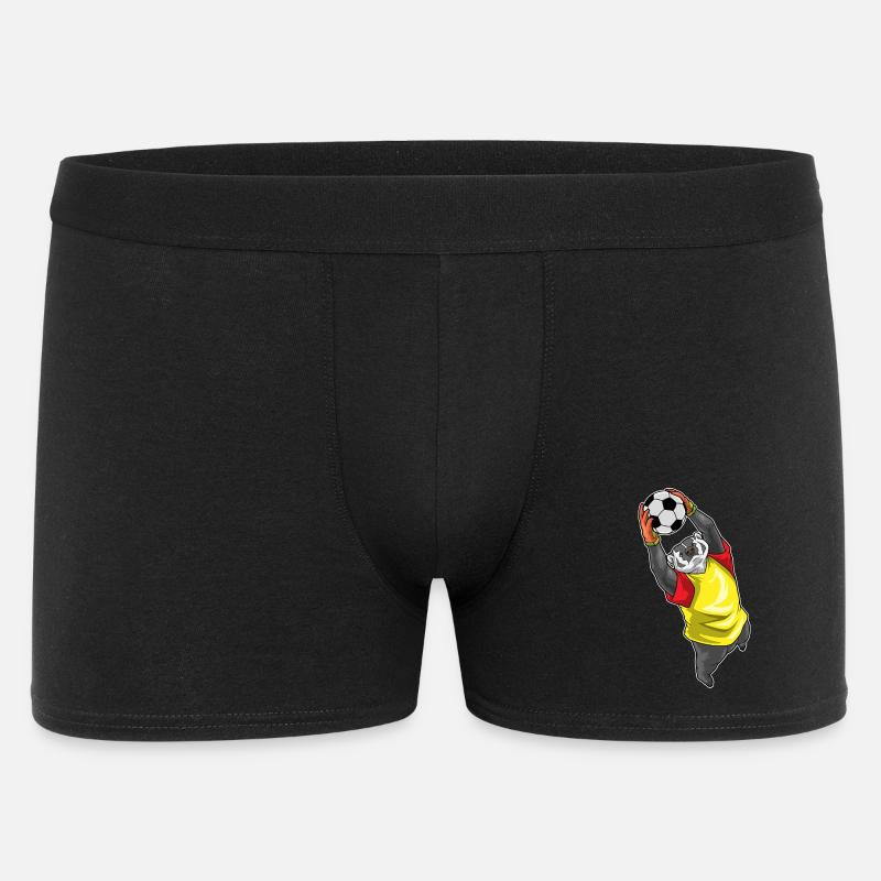 Dachs Torwart Fußball - Männer Boxer Shorts - Schwarz