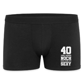 Drôle 40e anniversaire cadeau chemise d’anniversaire - Boxer Homme - noir - Devant