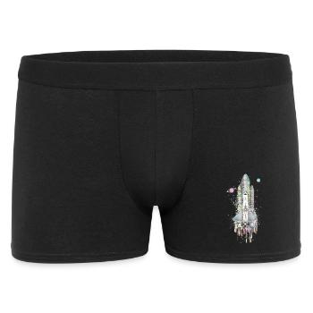 Navette spatiale imaginative - Design artistique - Boxer Homme - noir - Devant