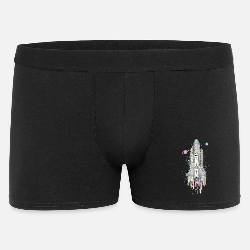 Imaginative Space Shuttle - Artfully Designed - Men's Boxer Shorts - black