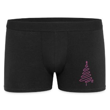 Arbre de Noël Femmes Fête de Noël Festif - Boxer Homme - noir - Devant