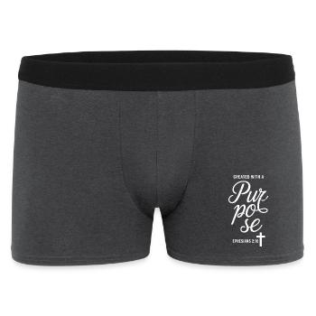 Created With a Pure Purpose - Men's Boxer Shorts - charcoal grey - Front