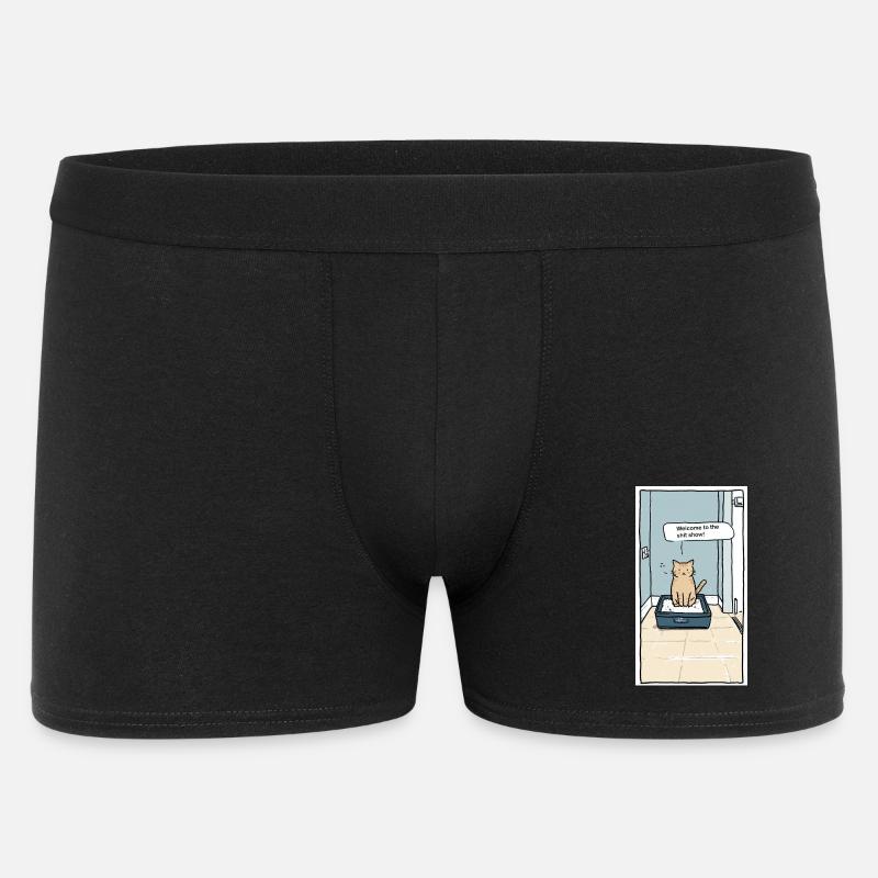 Litter Box Shitshow Humor - Men's Boxer Shorts - black