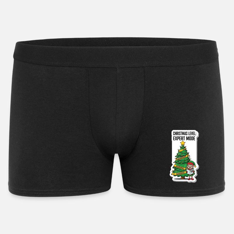 Mode Expert niveau de Noël - Boxer Homme - noir