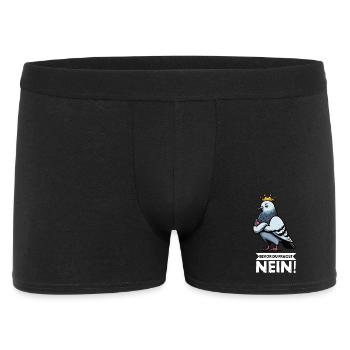 Before you ask: pigeons, fanciers, birds - Men's Boxer Shorts - black - Front