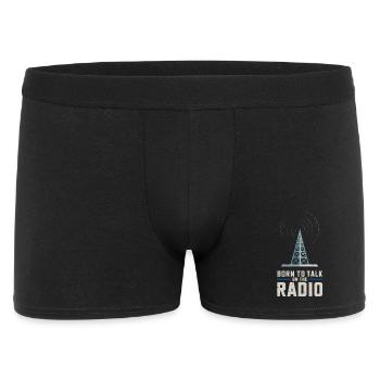 Né pour parler sur la radio Funk Presenter - Boxer Homme - noir - Devant