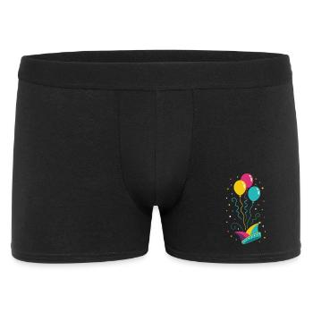 Casquette de fou de carnaval avec ballons et confettis - Boxer Homme - noir - Devant
