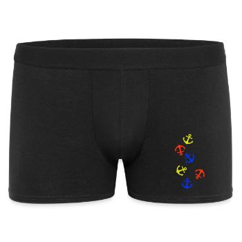 Anchor Colorful - Men's Boxer Shorts - black - Front