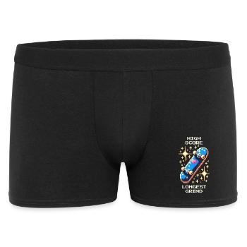 Meilleur score : Grind le plus long | Skateboard - Boxer Homme - noir - Devant