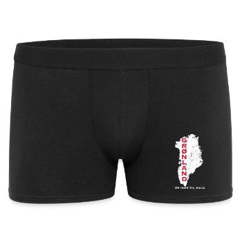 Carte du Groenland : Non disponible à la vente - Boxer Homme - noir - Devant