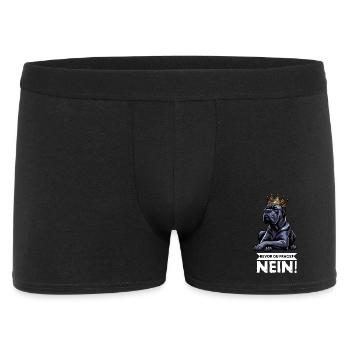 Bevor Du Fragst Cane Corso Cane Corsos Corsohalter - Männer Boxer Shorts - Schwarz - Vorne