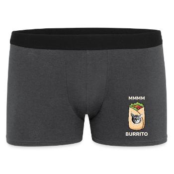 MMMM Burrito - Men's Boxer Shorts - charcoal grey - Front