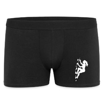 Boulder Silhouette – Aesthetics & Chalk Focus - Men's Boxer Shorts - black - Front