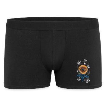 Sunflower with butterflies - Men's Boxer Shorts - black - Front