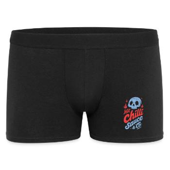 Blue Skull Chili Sauce Design - Men's Boxer Shorts - black - Front