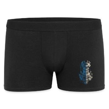 Opérateur de machine de découpe, fraiseuse CNC - Boxer Homme - noir - Devant