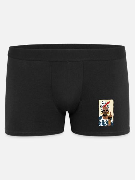 Style Grand-mère Espiègle - Boxer Homme - noir