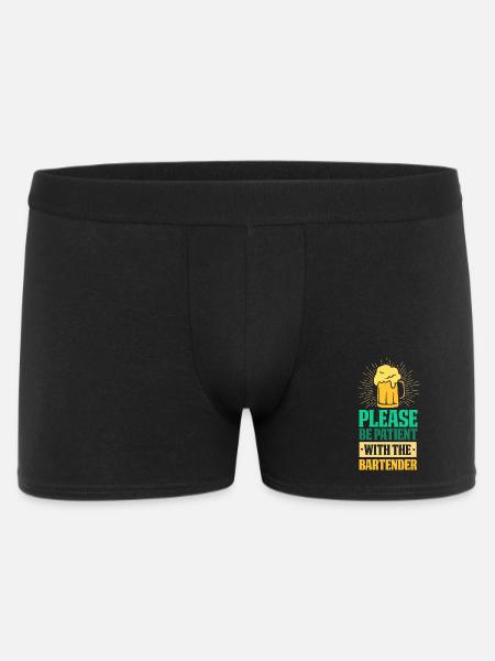 waiter bartender bartender bartender barchef - Men's Boxer Shorts - black