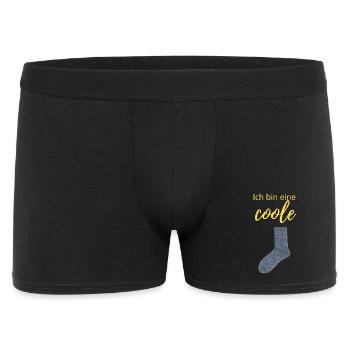 coole Socke - Männer Boxer Shorts - Schwarz - Vorne