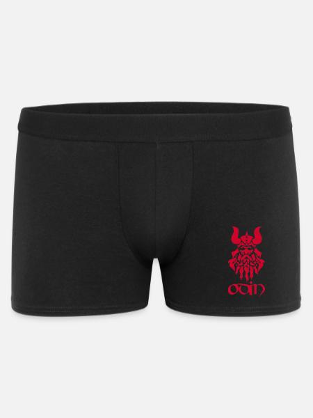 Nordisk Gud Odin (rød) - Boxer Shorts til mænd - sort
