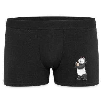 Infirmière Panda - Boxer Homme - noir - Devant