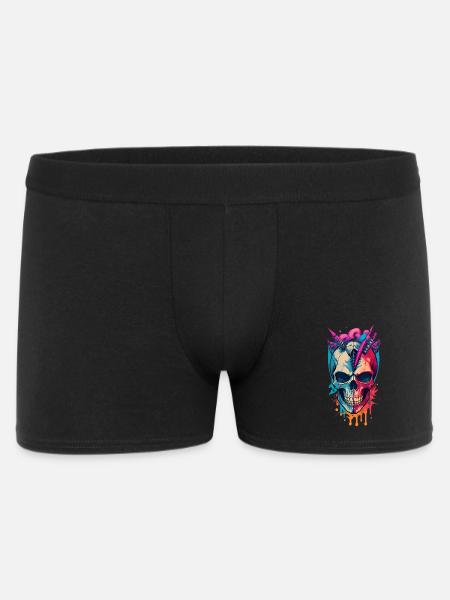 Crâne - Boxer Homme - noir