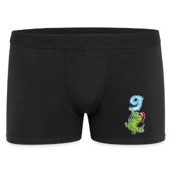 Dino Fire Fighter Number 9 ws - Men's Boxer Shorts - black - Front