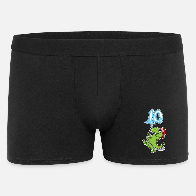 10th Birthday Dinosaur - Men's Boxer Shorts - black
