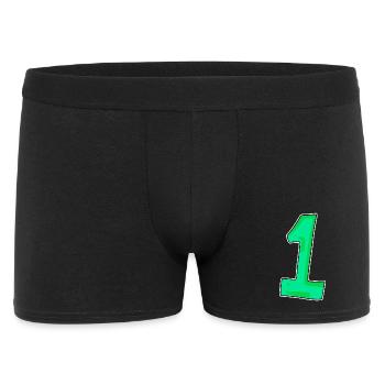 1 vert - Boxer Homme - noir - Devant
