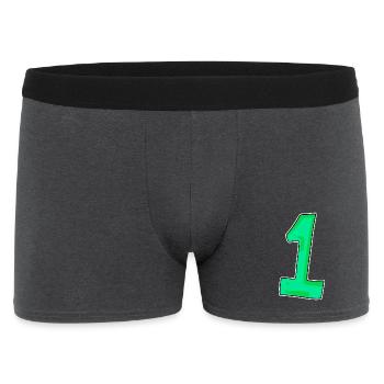 1 vert - Boxer Homme - charbon - Devant