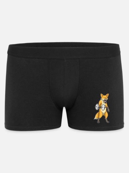 Fox Bodybuilder Dumbbell Bodybuilding - Men's Boxer Shorts - black