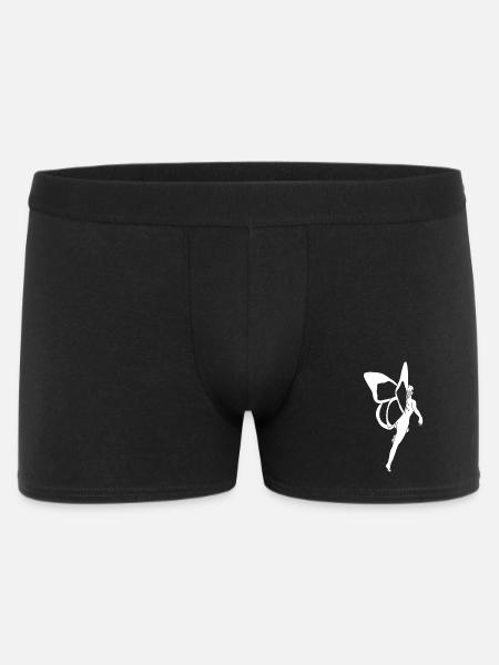 Femme papillon (blanc) - Boxer Homme - noir
