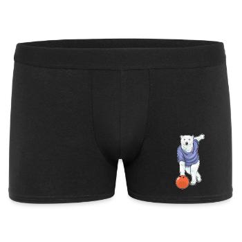 Polar Bear Bowling Bowling Ball - Men's Boxer Shorts - black - Front