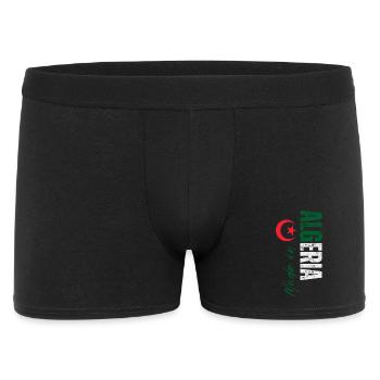 Fabriqué en Algérie, conception verticale - Boxer Homme - noir - Devant