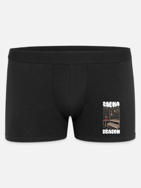 Sauna Season - Sauna - Saying - Men's Boxer Shorts - black