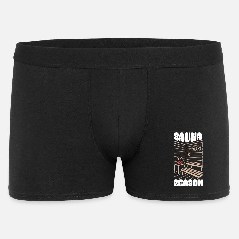 Saison du sauna - Sauna - Dicton - Boxer Homme - noir