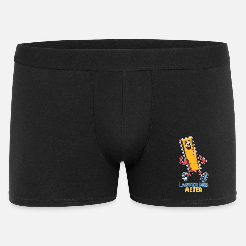 Laufender Meter klein lustig Zwerg Spitzname - Männer Boxer Shorts - Schwarz