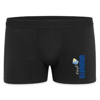 Uruguayischer Stolz, vertikales Design - Männer Boxer Shorts - Schwarz - Vorne