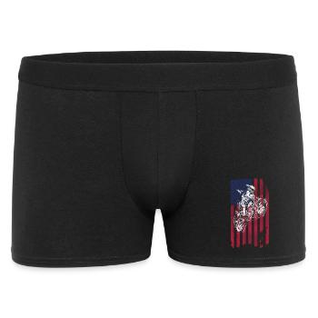 Drapeau américain du vélo de cross, - Boxer Homme - noir - Devant