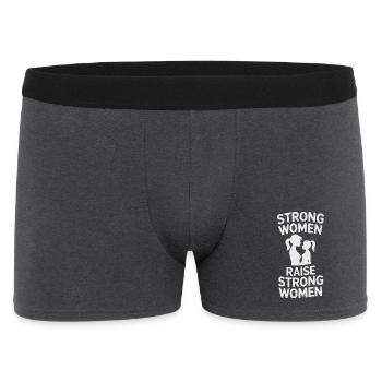  Strong Women Raise Strong Women Mutter Tochter - Männer Boxer Shorts - Anthrazit - Vorne