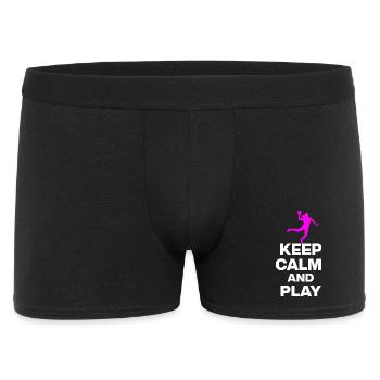 KEEP CALM AND PLAY HANDBALL! EM GIFT GERMANY s - Men's Boxer Shorts - black - Front