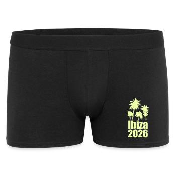 Ibiza 2026 Palmenparadies - Männer Boxer Shorts - Schwarz - Vorne