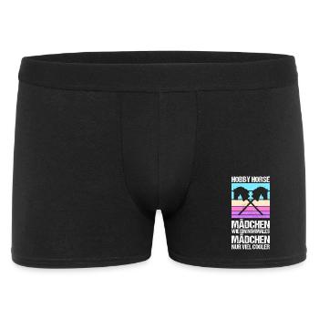 Steckenpferd Hobbyhorse Hobby Horsing - Männer Boxer Shorts - Schwarz - Vorne