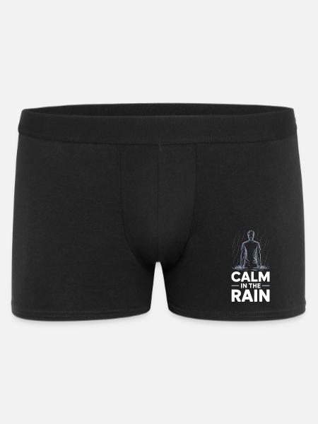 Calm In The Rain Regen - Men's Boxer Shorts - black