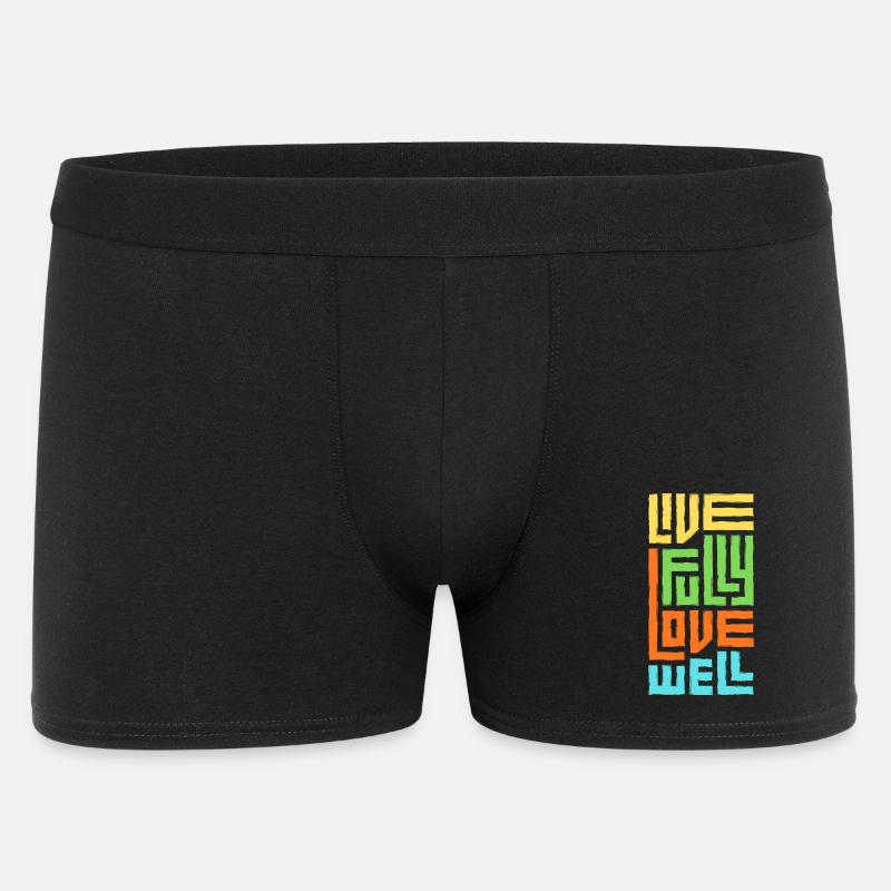 Vis pleinement Aime Bien. - Boxer Homme - noir
