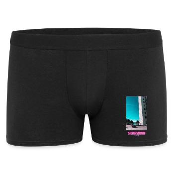 Sierksdorf _ Ostsee - Männer Boxer Shorts - Schwarz - Vorne