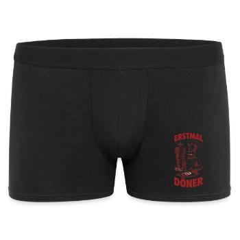  Erstmal Döner Lustiger Döner Spruch Für Kebab - Männer Boxer Shorts - Schwarz - Vorne